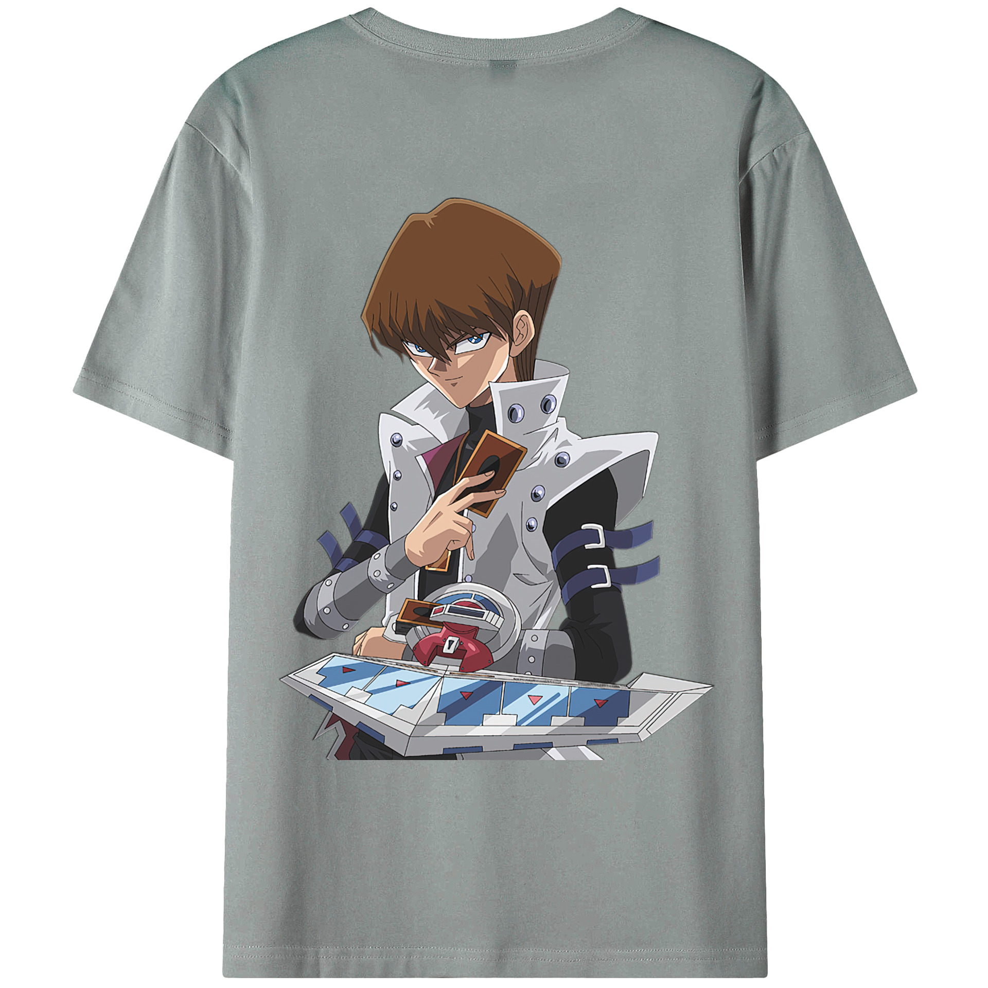 （画像用） 遊☆戯☆王 Yu-Gi-Oh! 綿100％ メンズ半袖Tシャツ（バックプリント） 通気性